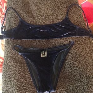 XS TRIANGL Velvet blue Bikini